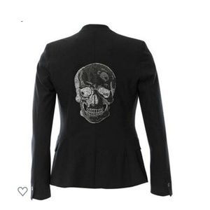Black blazer Crystal skull